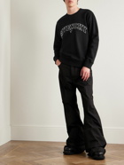Givenchy - Logo-Embroidered Cotton-Jersey Sweatshirt - Black