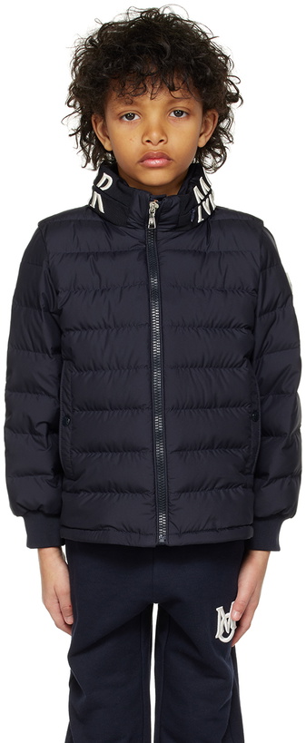 Photo: Moncler Enfant Kids Navy Akio Down Jacket