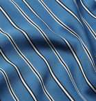 Frescobol Carioca - Camp-Collar Striped Tencel Shirt - Blue