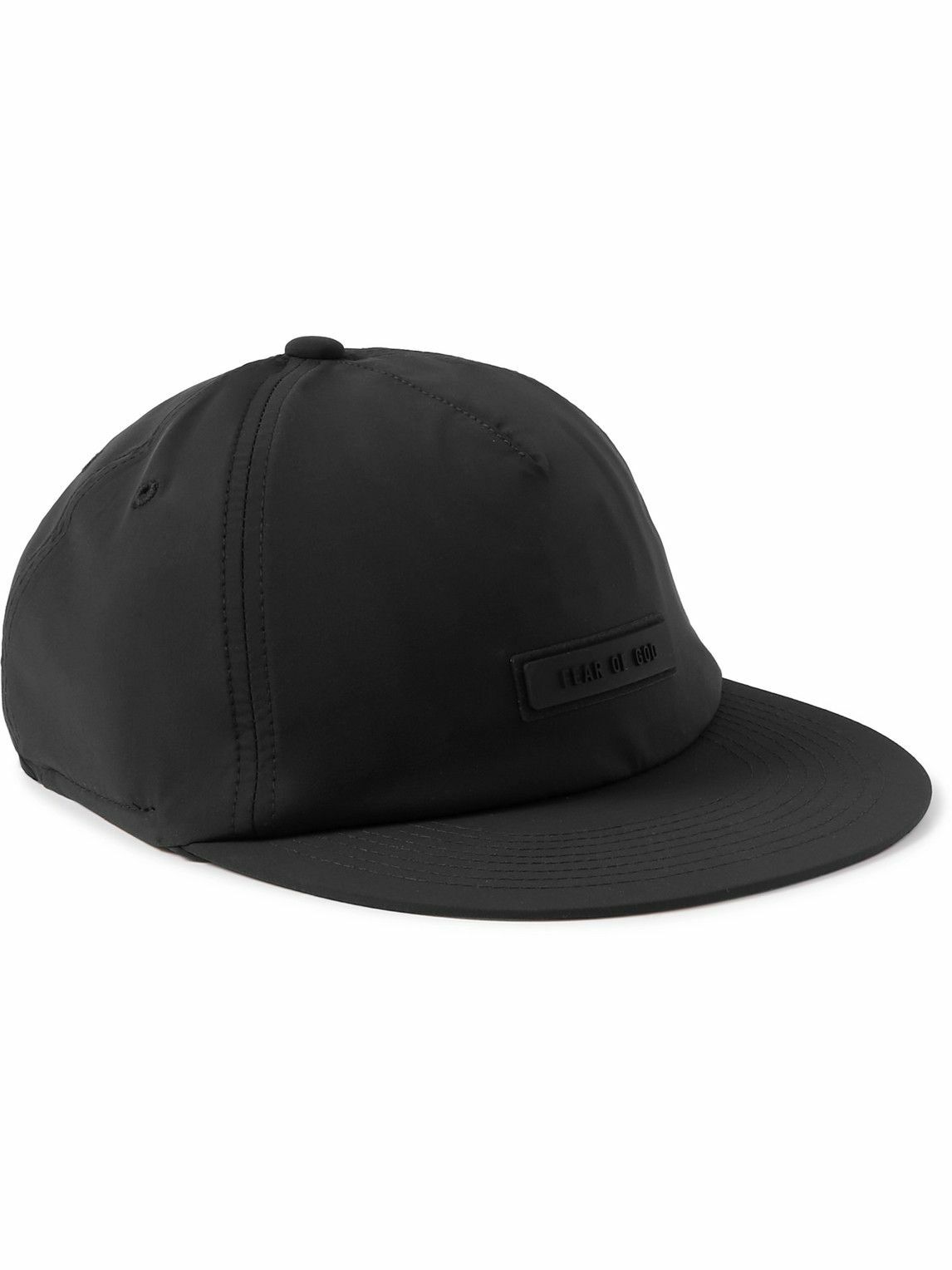 FEAR OF GOD ESSENTIALS - Logo-Appliquéd Shell Baseball Cap - Black Fear ...