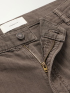 Jeanerica - Genua Wide-Leg Herringbone Cotton-Blend Trousers - Brown