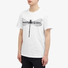 Alexander McQueen Men's Dragonfly Print T-Shirt in White/Black