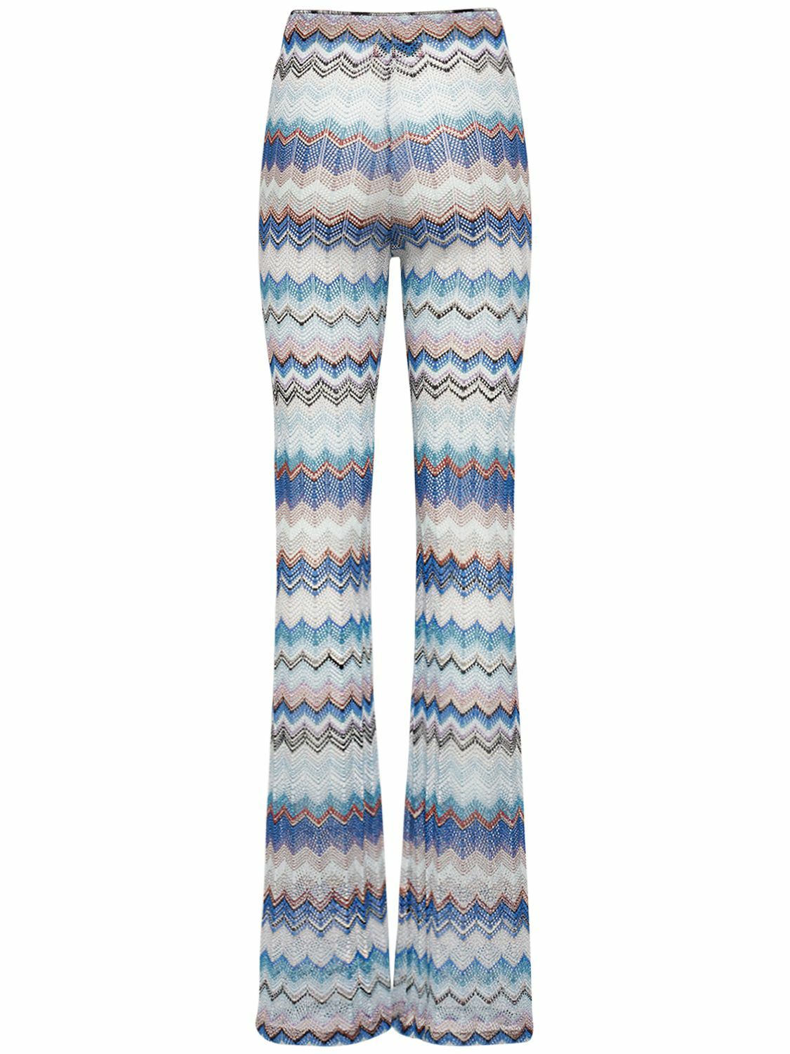 MISSONI - Chevron Crochet Flared Pants Missoni