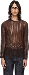 Andersson Bell Brown Summer Net Sweater
