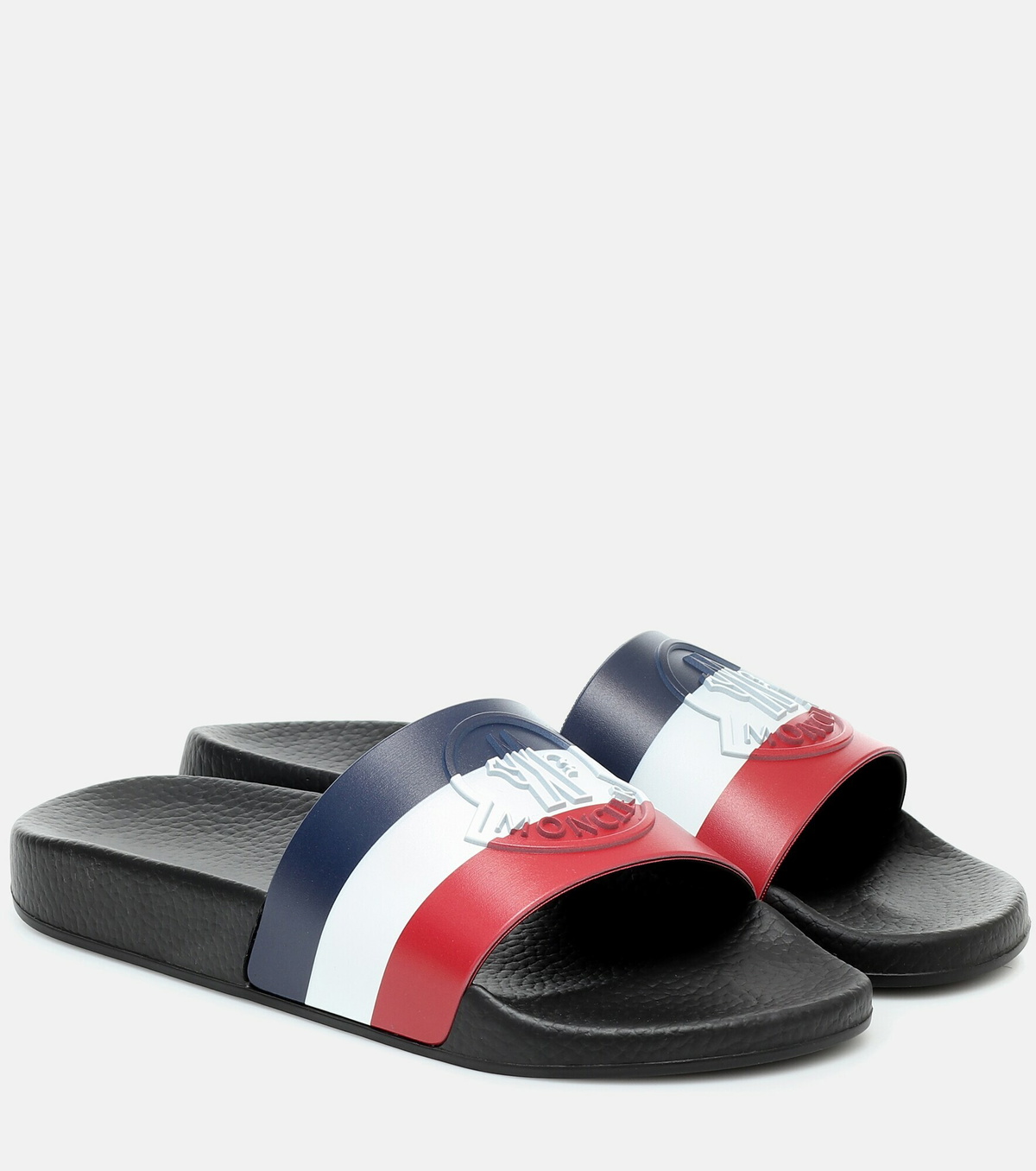 Moncler - Jeanne striped rubber slides Moncler