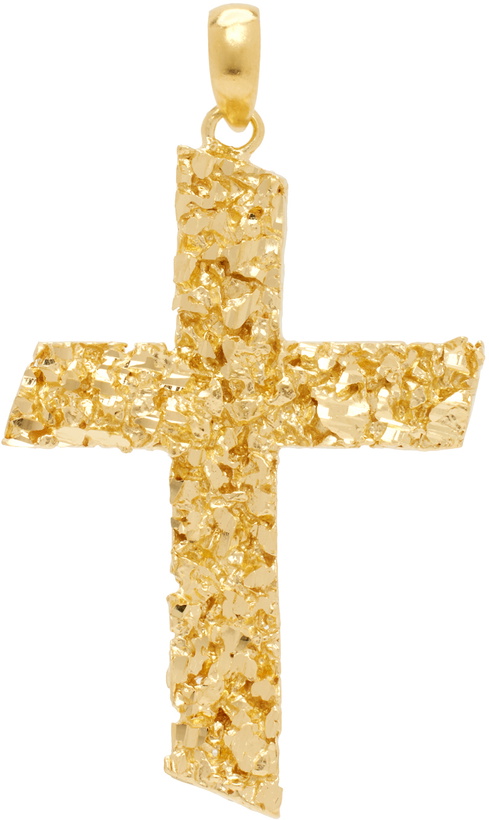 Photo: Veneda Carter Gold VC053 Signature Flat Cross Pendant