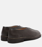 Lemaire Piped leather loafers