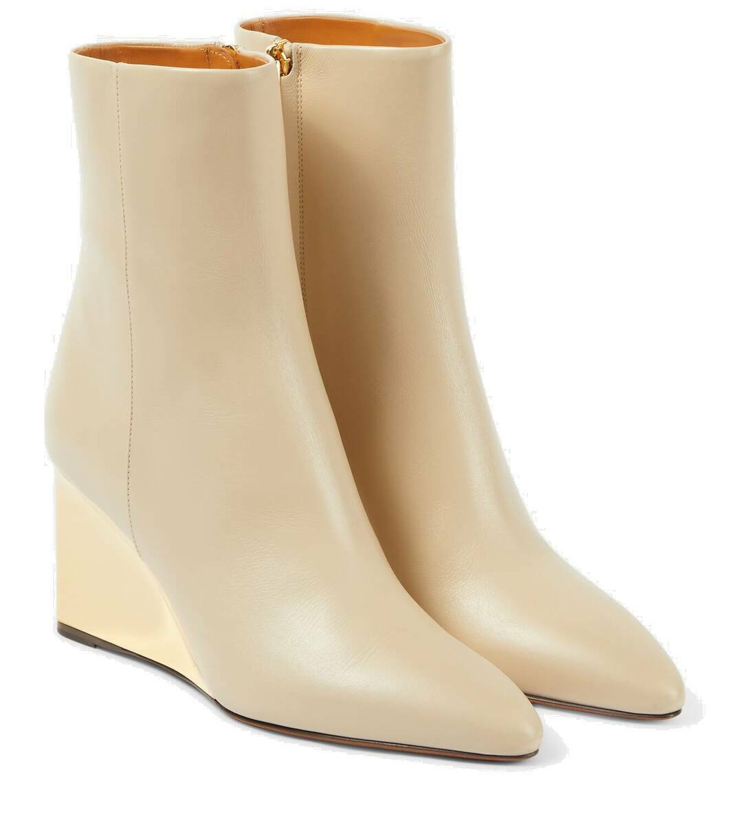 【関税&送料込】Chloe Beige Fabric Ankle Boots P00994699.jpg