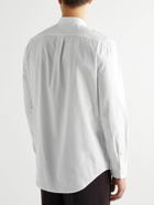 Gabriela Hearst - Ollie Grandad-Collar Cotton-Poplin Shirt - Neutrals