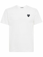 COMME DES GARÇONS PLAY - Black Heart Patch Cotton T-shirt