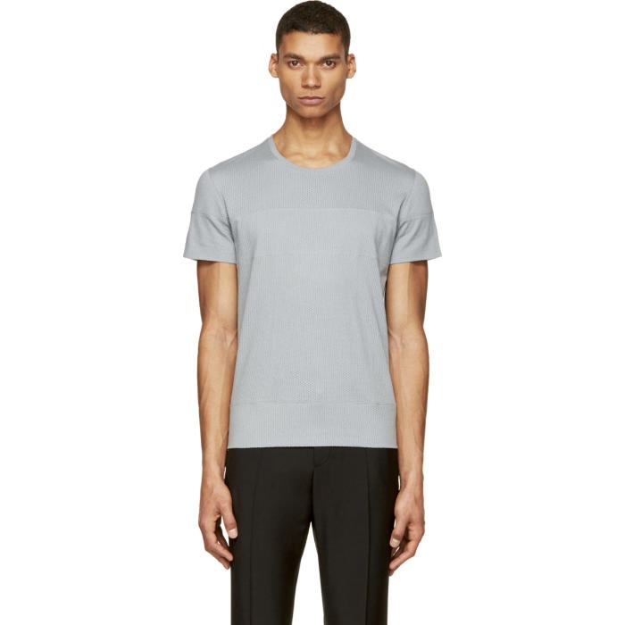 Photo: Calvin Klein Collection Grey Mesh T-Shirt