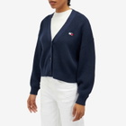 Tommy Jeans Women's Flag Cardigan in Dark Night Navy