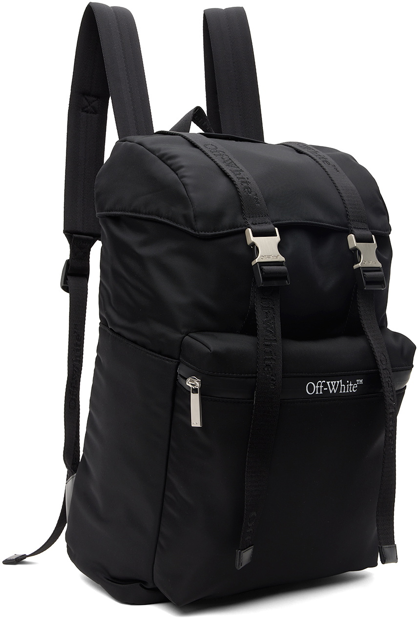 Off-White Black Outdoor Flap Backpack