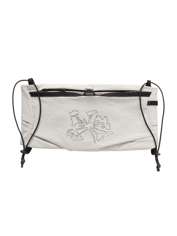 Photo: Portal - Borders Embroidered Ripstop-Trimmed Mesh Belt Bag - Neutrals