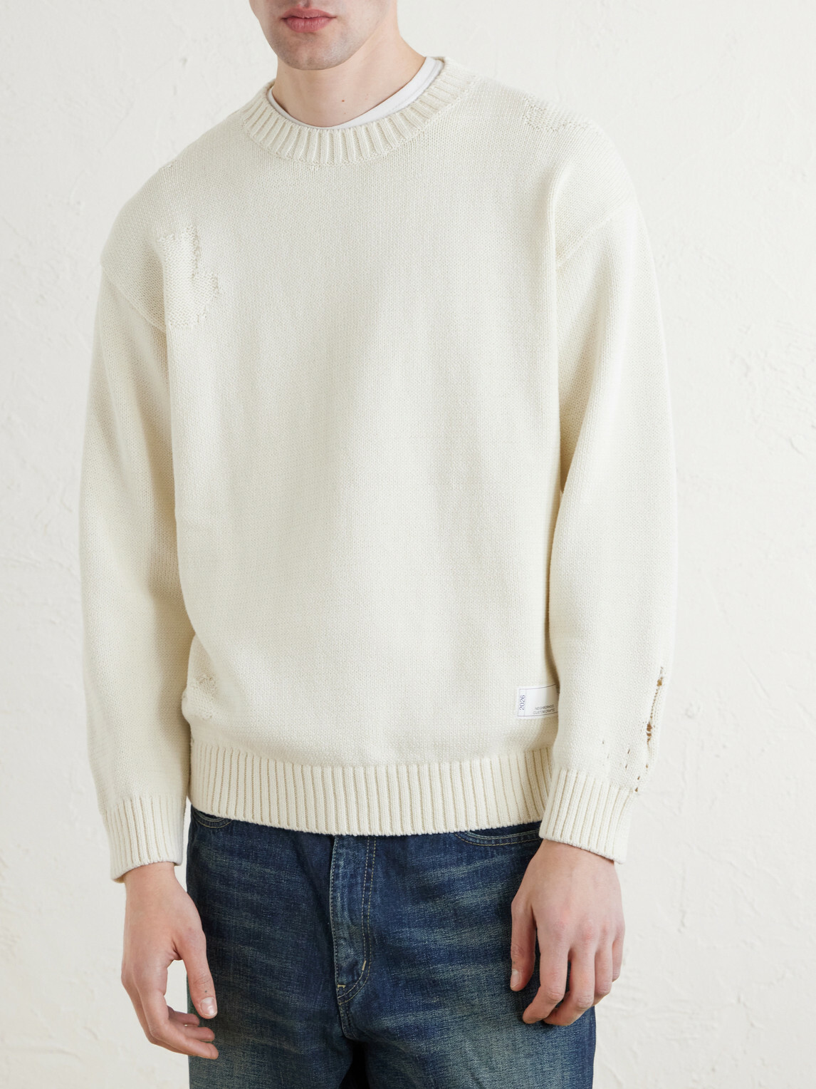 Neighborhood - Savage Cotton Crewneck Sweater - Neutrals