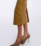 Alex Perry Leather midi dress