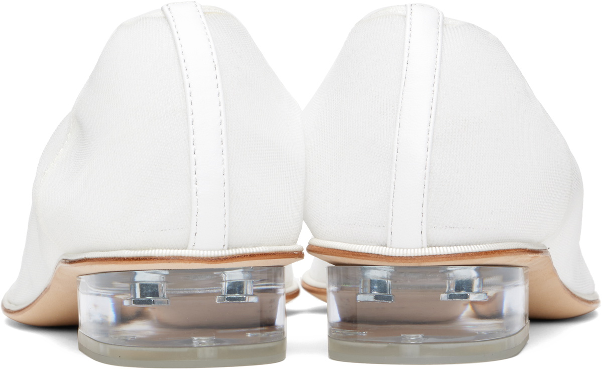 Studio Amelia White Vestige Ballerina Flats