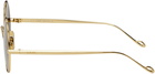 Loewe Gold Metal Frame Round Sunglasses