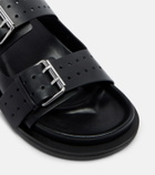 A.Emery Leon leather slides