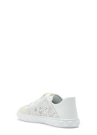 Jimmy Choo Diamond Light Flex Perforated Leather Sneakers White