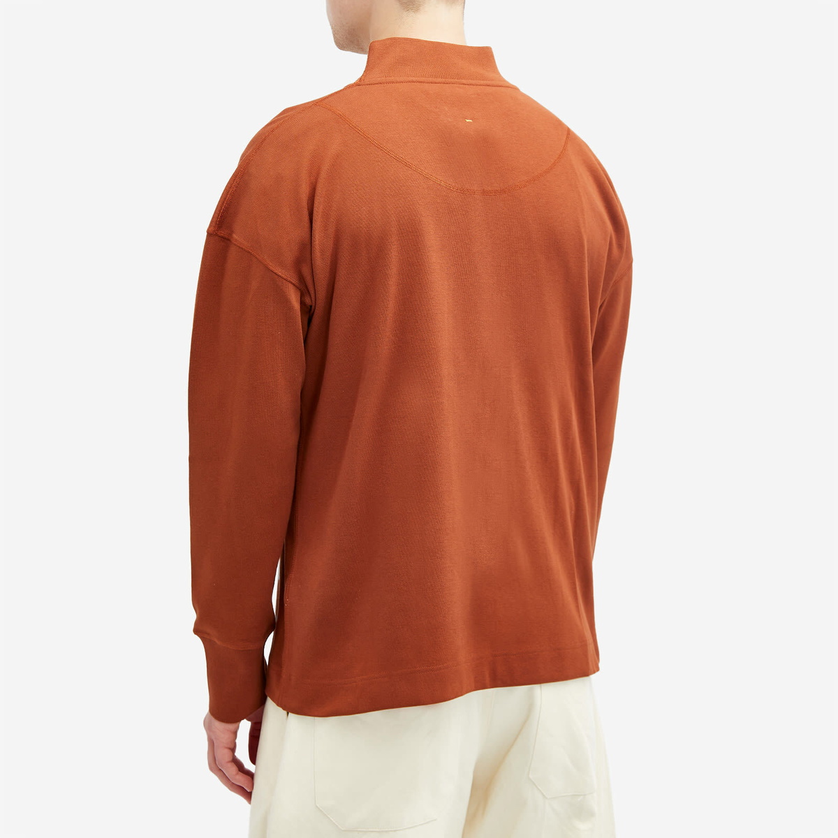 MHL by Margaret Howell Men's Thermal Mock Neck Sweatshirt in