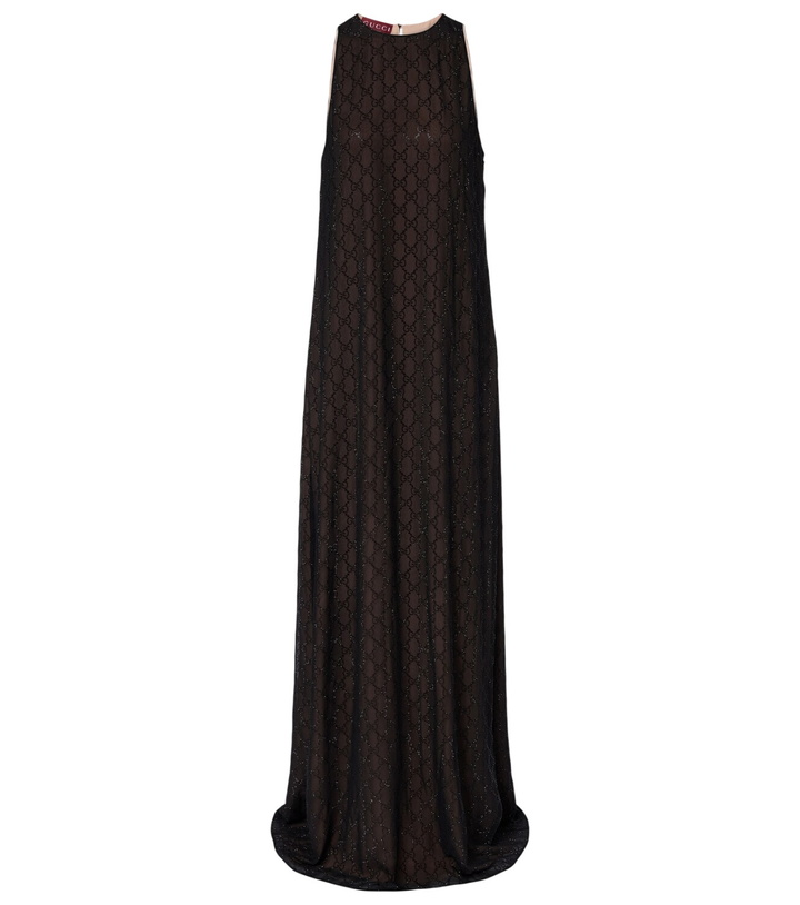 Gucci GG embellished tulle maxi dress Gucci
