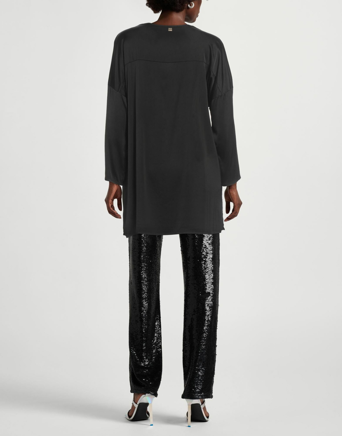 Manila Grace Womens Top in Black