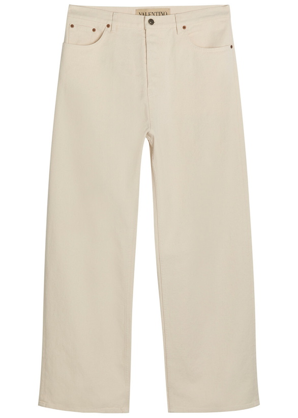 Photo: Valentino Garavani Wide-leg Denim Jeans White