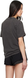 alexanderwang.t Black Distressed Logo T-shirt