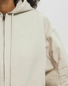 ROTATE Birger Christensen HEAVY WOVEN JACKET Beige Womens Bomber Jacket