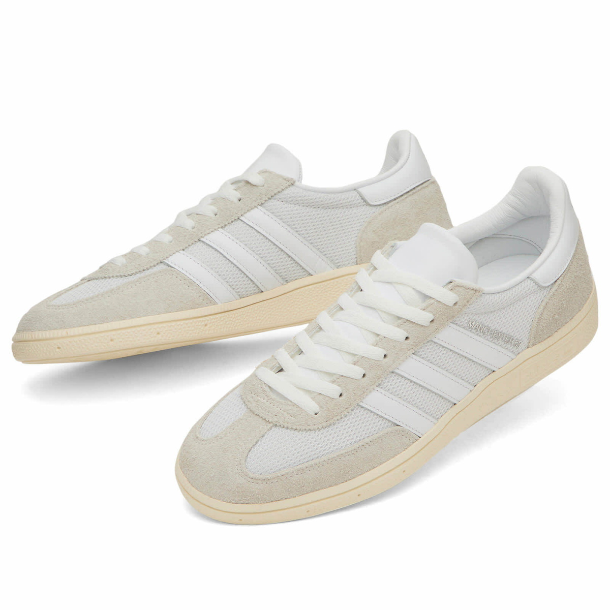 END. x adidas MiG Manchester Sneaker in Ftwr White/Ftwr White/Cream White