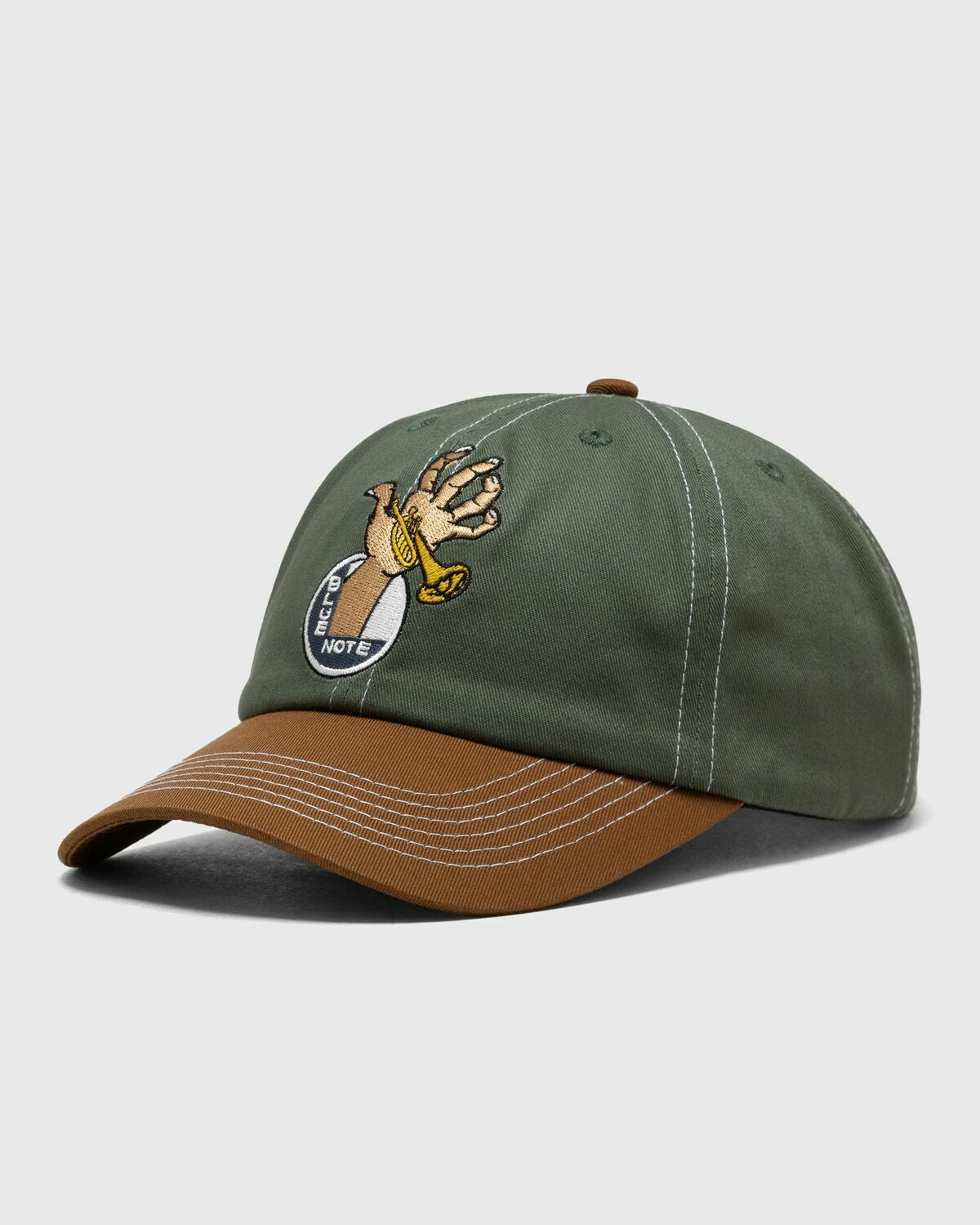 Butter Goods Blue Note 6 Panel Cap Brown/Green Caps Butter Goods