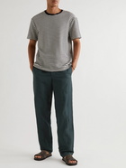 Orlebar Brown - Sonoran Straight-Leg Cotton and Linen-Blend Trousers - Black