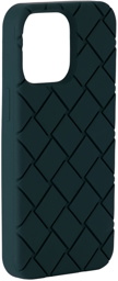 Bottega Veneta Navy Intreccio iPhone 13 Pro Case