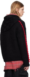 Andersson Bell Black Arelin Shawl Layered Sweater