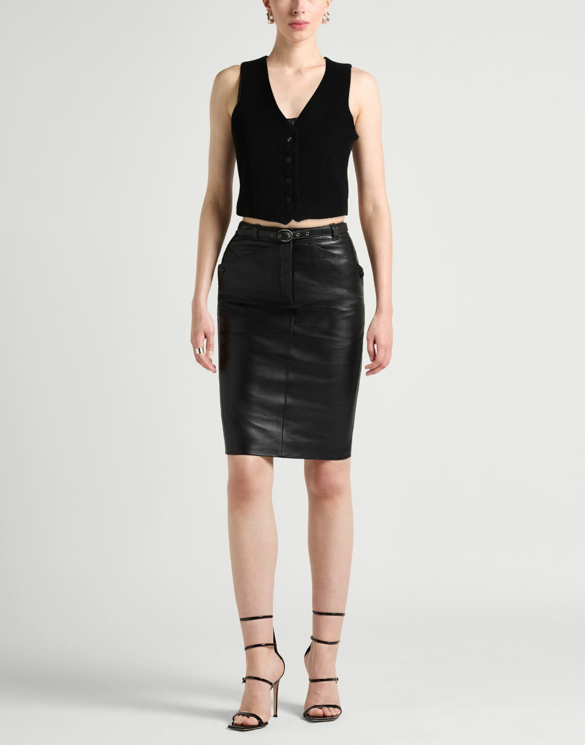 Thom Krom Womens Tailored Vest in Black