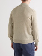 Brunello Cucinelli - Cashmere and Silk-Blend Polo Shirt - Neutrals