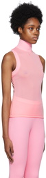 Courrèges Pink Rib Tank Top