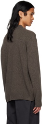 mfpen Brown V-Neck Sweater