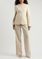 16 Arlington Erra Woven Jacket Cream