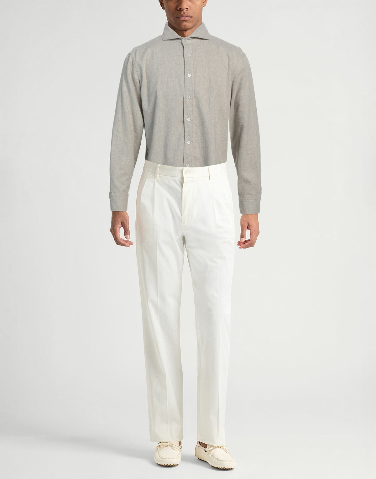 Lardini Mens Shirt in Sage green