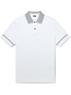 Kiton - Cotton-Piqué Polo Shirt - White