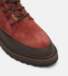 Le Monde Béryl Dolomite shearling-lined suede combat boots