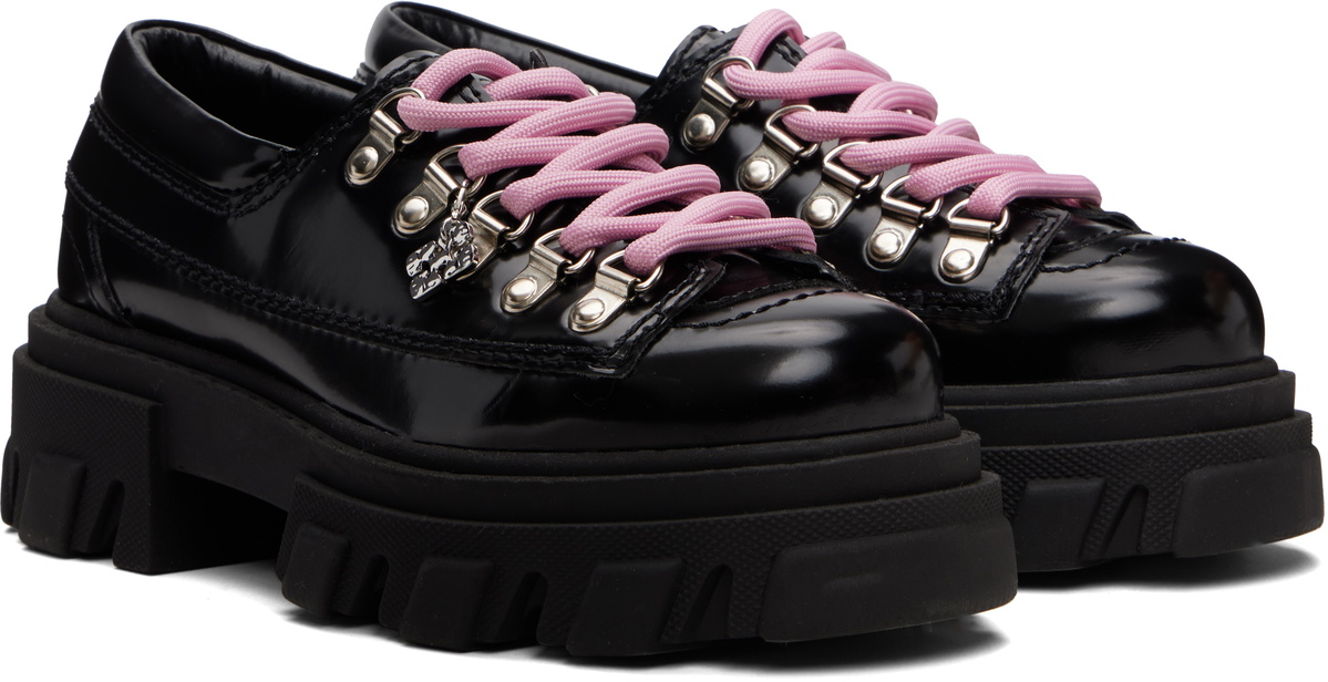 GANNI Black Cleated Derbys