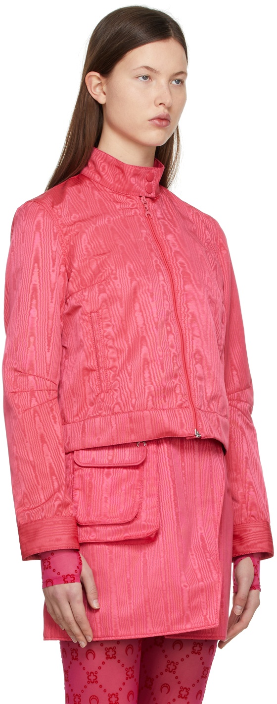 Marine Serre Pink Recycled Polyester Jacket Marine Serre