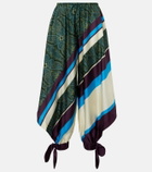 Alémais Joni printed silk twill balloon pants