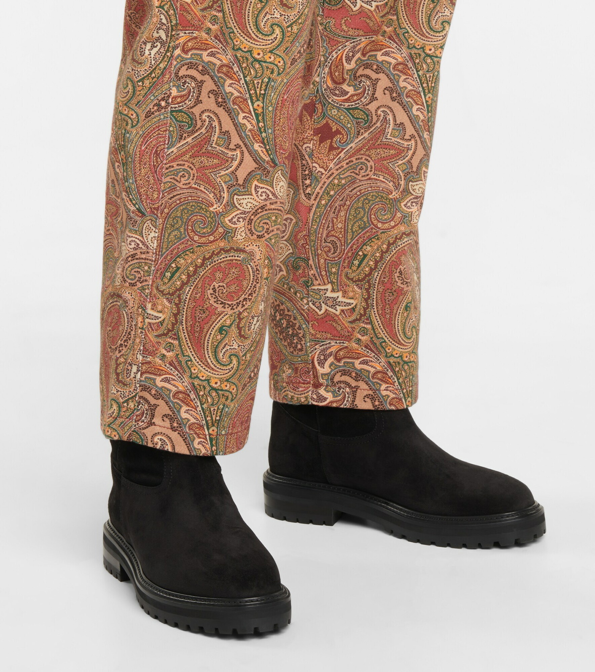 Jimmy Choo - Yari shearling-lined suede ankle boots Jimmy Choo