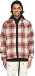 Billionaire Boys Club Red & Beige Brushed Check Shirt