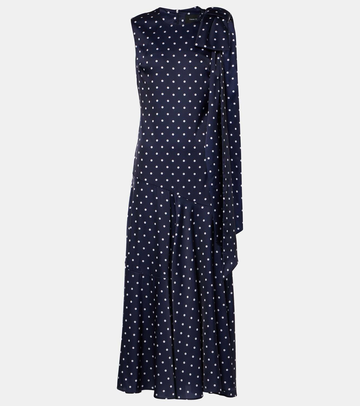 Simone Rocha Bow-detail polka-dot maxi dress Simone Rocha