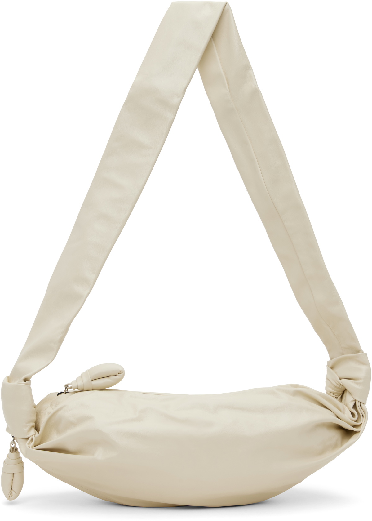 LEMAIRE Off-White Small Soft Croissant Bag Lemaire